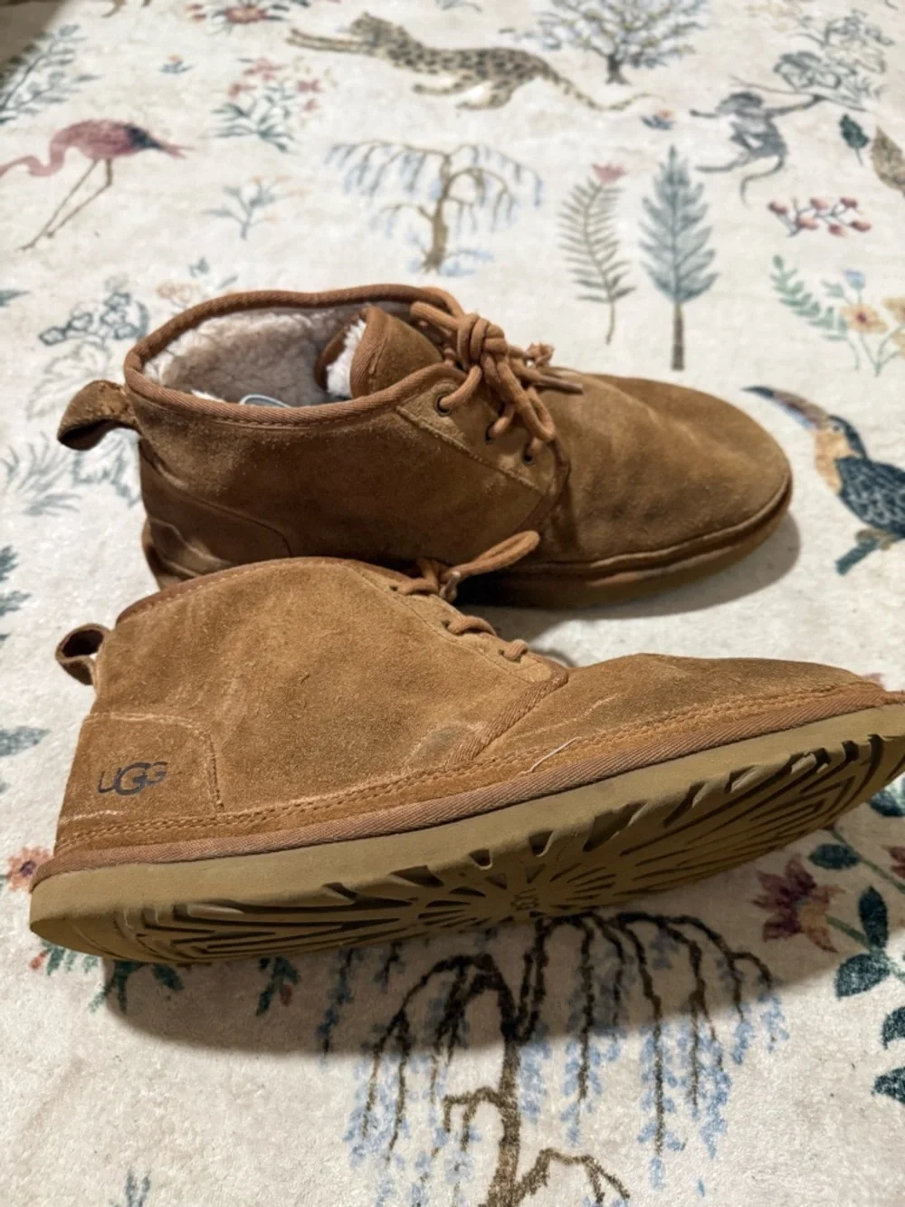 UGG Men’s Chestnut Suede Lace-Up Ankle Boots